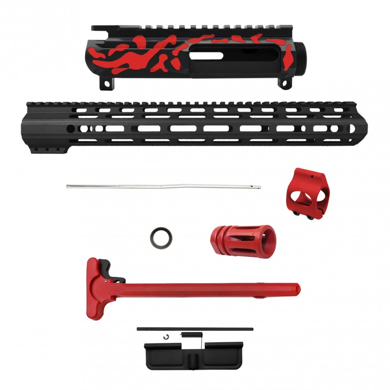 AR-15 .223/5.56 16" BARREL W/ HANDGUARD SIZE OPTION | ''RED CAM-FMLUSD'' CARBINE KIT