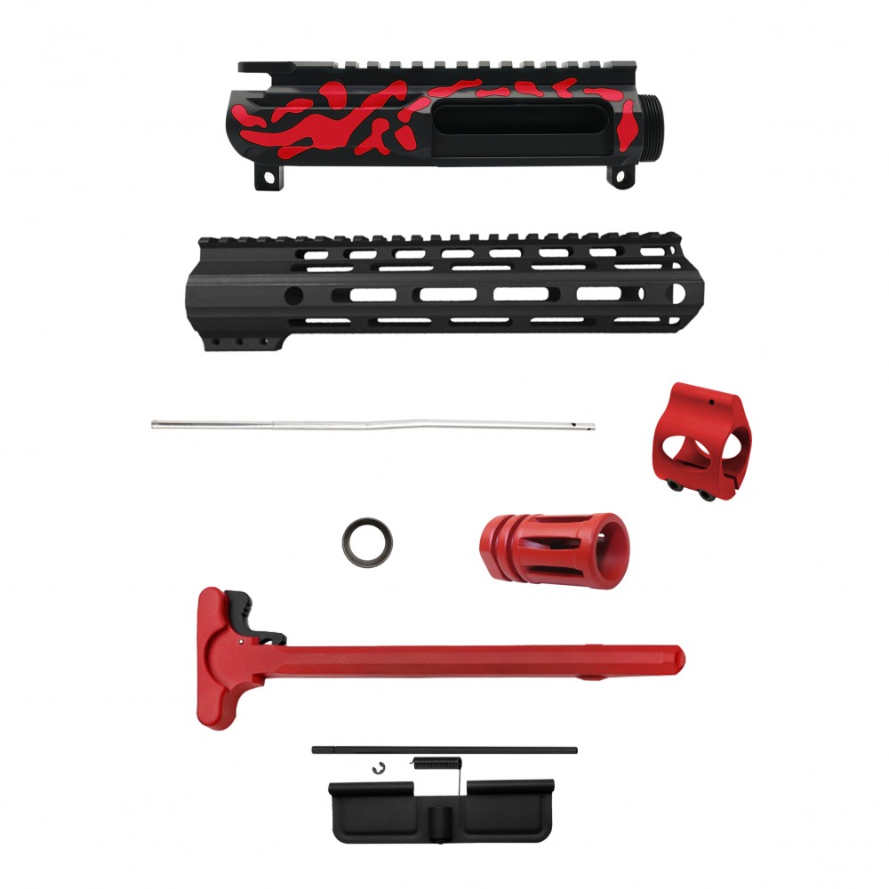 AR-15 .223/5.56 16" BARREL W/ HANDGUARD SIZE OPTION | ''RED CAM-FMLUSD'' CARBINE KIT