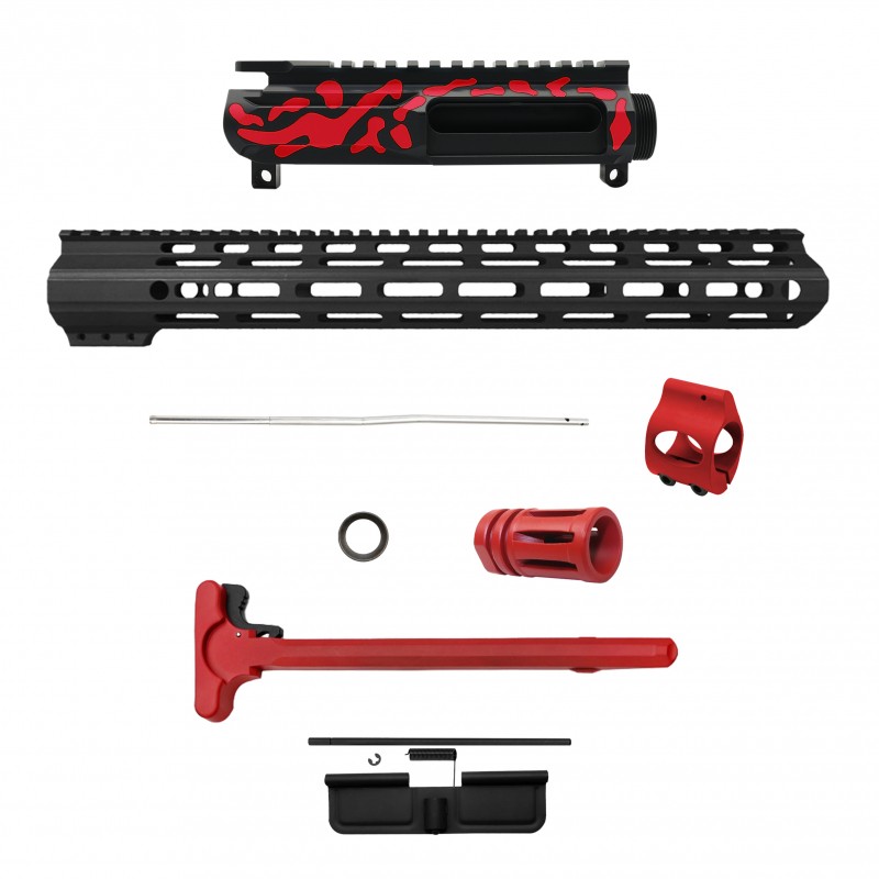 AR-15 .223/5.56 16" BARREL W/ HANDGUARD SIZE OPTION | ''RED CAM-FMLUSD'' CARBINE KIT