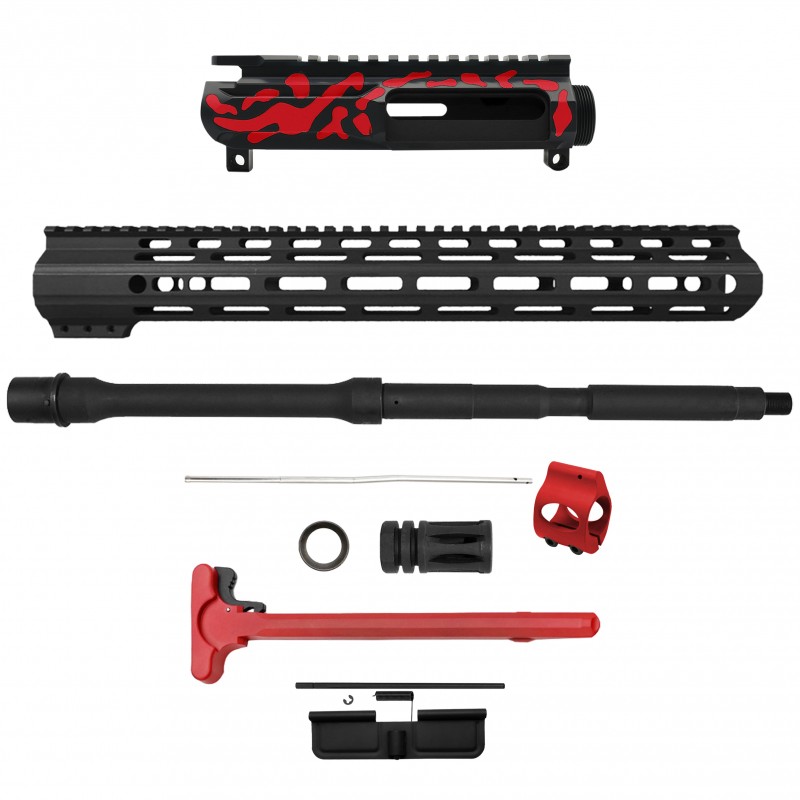 AR-15 .223/5.56 16" BARREL W/ HANDGUARD SIZE OPTION | ''RED CAM-FMLUSD'' CARBINE KIT