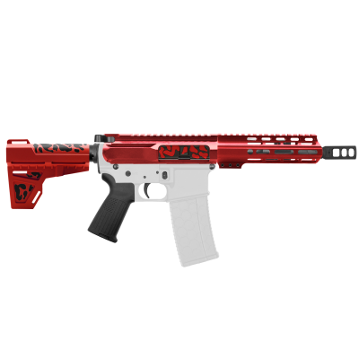 AR-15 .223/5.56 7" BARREL W/ 7'' HANDGUARD | ''RED CAM-FMLUSD-7 V2'' PISTOL KIT