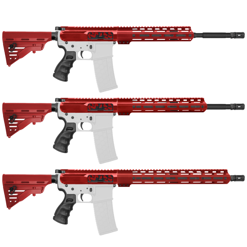 AR-15 .223/5.56 16" BARREL W/ HANDGUARD SIZE OPTION | ''RED CAM-FMLUSD-V2'' CARBINE KIT AR-15 .223/5.56 16" BARREL W/ HANDGUARD SIZE OPTION | ''RED CAM-FMLUSD-V2'' CARBINE KIT