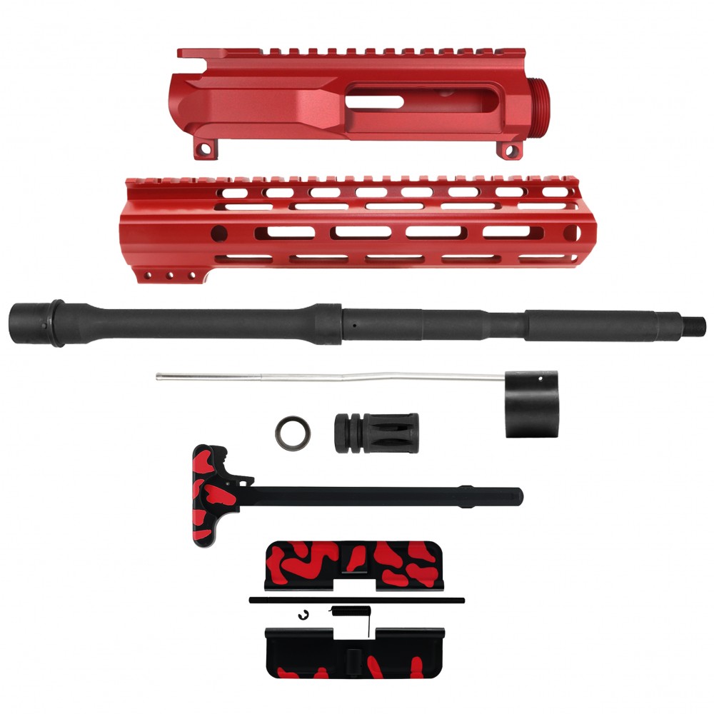 AR-15 .223/5.56 16" BARREL W/ HANDGUARD SIZE OPTION | ''RED CAM-FMLUSD-V2'' CARBINE KIT AR-15 .223/5.56 16" BARREL W/ HANDGUARD SIZE OPTION | ''RED CAM-FMLUSD-V2'' CARBINE KIT