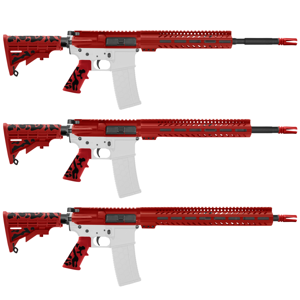 AR-15 .223/5.56 16" BARREL W/ HANDGUARD SIZE OPTION | ''RED CAM-FSSM'' CARBINE KIT
