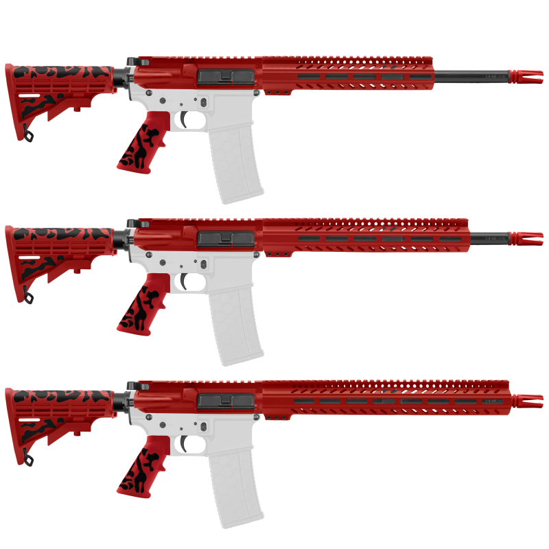 AR-15 .223/5.56 16" BARREL W/ HANDGUARD SIZE OPTION | ''RED CAM-FSSM'' CARBINE KIT