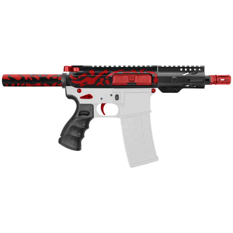 AR-15 .223/5.56 5" BARREL W/ 4'' HANDGUARD | ''RED CAM-FSSM04V2'' PISTOL KIT