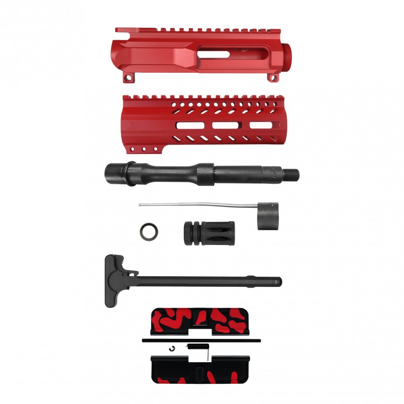 AR-15 .223/5.56 7" BARREL W/ 7'' HANDGUARD | ''RED CAM-FSSM7'' PISTOL KIT