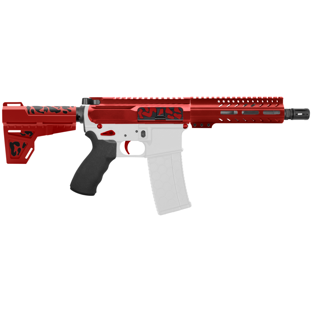 AR-15 .223/5.56 7" BARREL W/ 7'' HANDGUARD | ''RED CAM-FSSM7'' PISTOL KIT