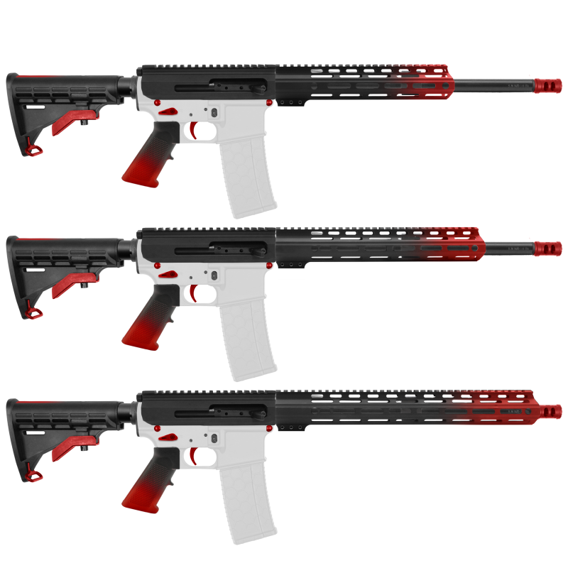 AR-15 .223/5.56 16'' BARREL W/ HANDGUARD SIZE OPTION | ''RED GRA SIDE CHARGING EDITION'' CARBINE KIT