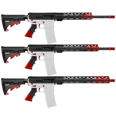 AR-15 .223/5.56 16'' BARREL W/ HANDGUARD SIZE OPTION | ''RED GRA SIDE CHARGING EDITION'' CARBINE KIT