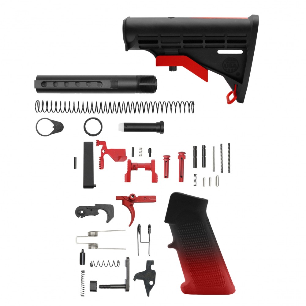 AR-15 .223/5.56 16'' BARREL W/ HANDGUARD SIZE OPTION | ''RED GRA SIDE CHARGING EDITION'' CARBINE KIT