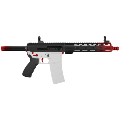 AR-15 .223/5.56 10.5'' BARREL W/ 10'' HANDGUARD | ''RED GRA-10 SIDE CHARGING EDITION'' PISTOL KIT