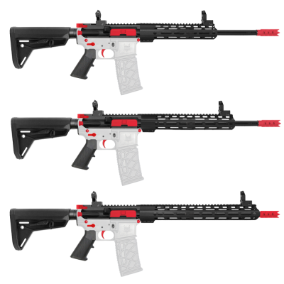 AR-15 .223/5.56 16" Barrel W/ Handguard Length Options| ''RUBER'' Carbine Kit