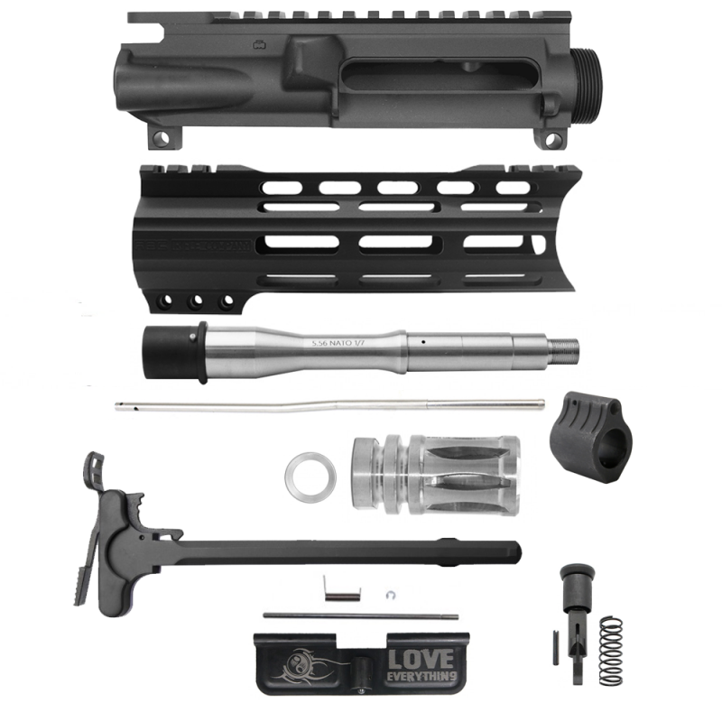 AR-15 .223/5.56 7" Barrel W/ 7" M Lok Handguard| " SOUND CANNON " Pistol Kit