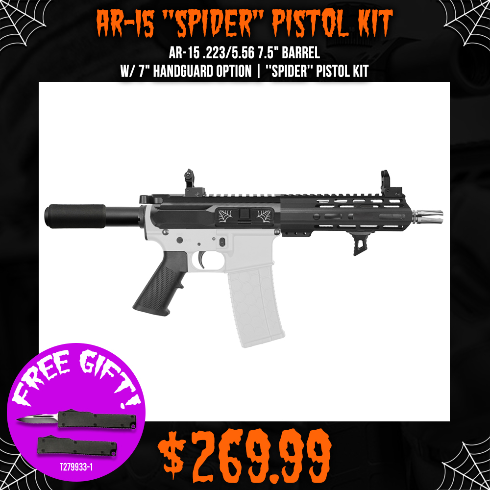 AR-15 .223/5.56 7.5" Barrel W/ 7" Handguard option | ''SPIDER'' Pistol Kit AR-15 .223/5.56 7.5" Barrel W/ 7" Handguard option | ''SPIDER'' Pistol Kit