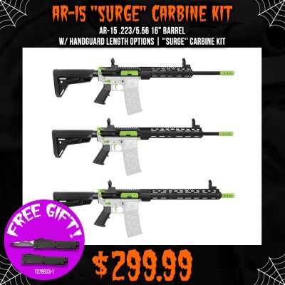 AR-15 .223/5.56 16" Barrel W/ Handguard Length Options| ''SURGE'' Carbine Kit