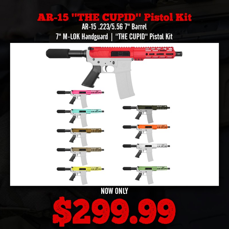 AR-15 .223/5.56 7" Barrel 7" M-LOK Handguard | ''THE CUPID'' Pistol Kit