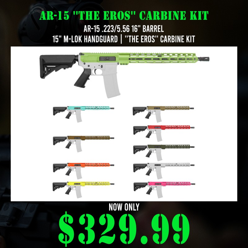 AR-15 .223/5.56 16" Barrel 15" M-LOK Handguard | ''THE EROS'' Carbine Kit