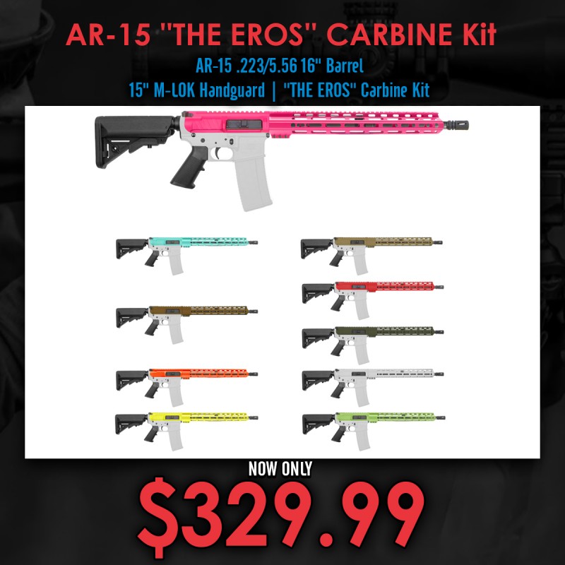 AR-15 .223/5.56 16" Barrel 15" M-LOK Handguard | ''THE EROS'' Carbine Kit