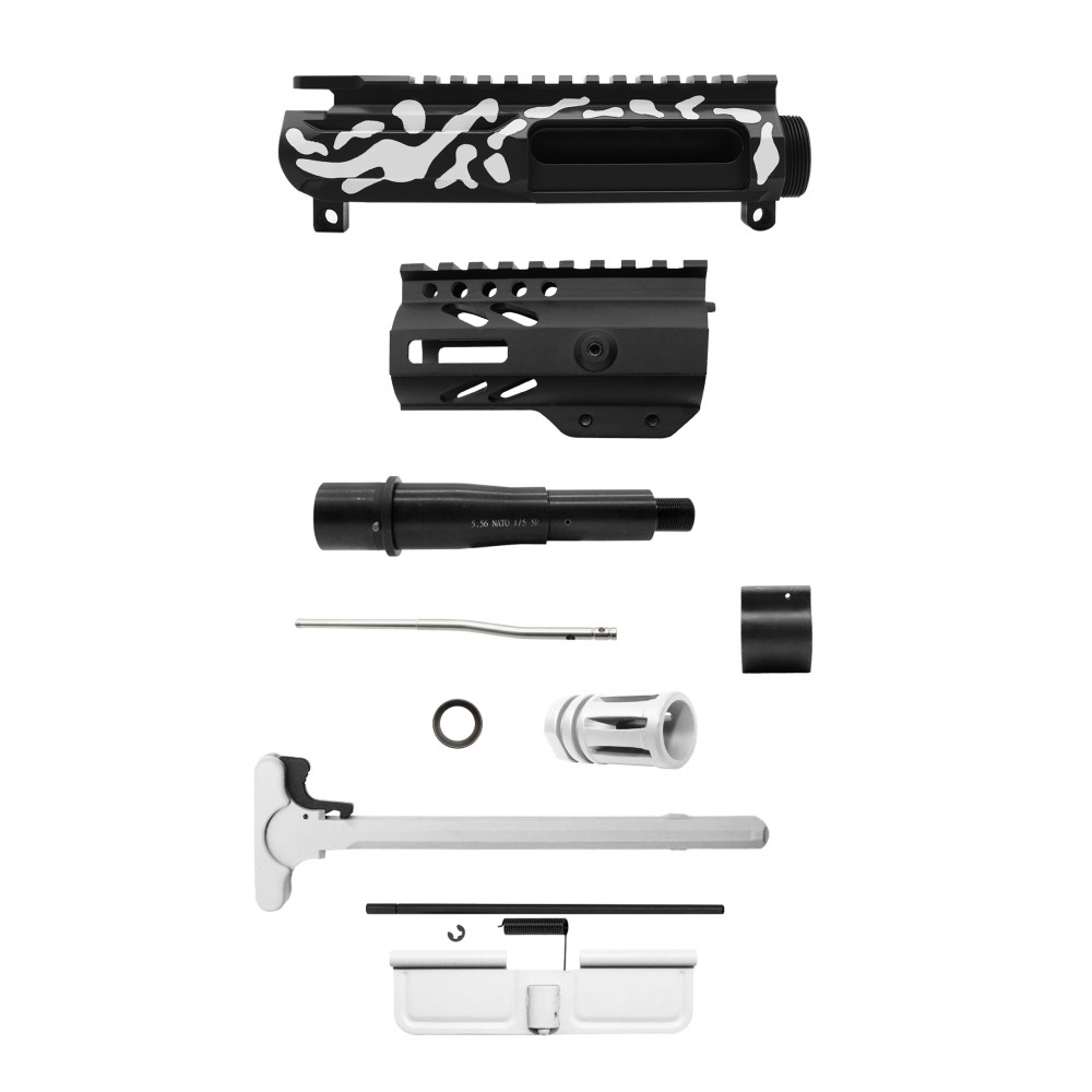 AR-15 .223/5.56 5" BARREL W/ 4'' HANDGUARD | ''WHI CAM-FSSM04V2'' PISTOL KIT