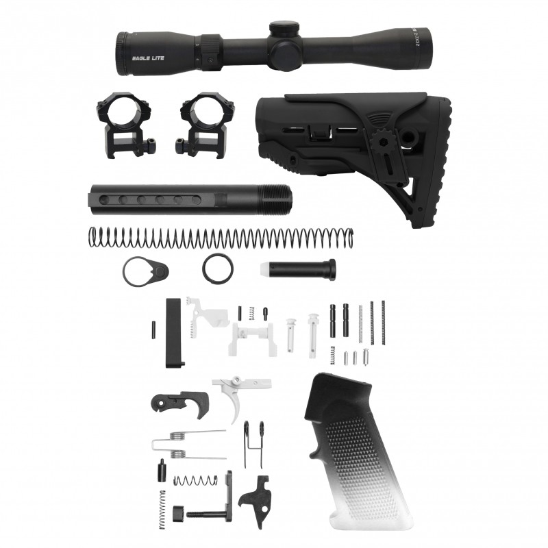 AR-15 .223/5.56 16" BARREL W/ AR-15 ANGLE CUT CLAMP ON M-LOK HANDGUARD | ''WHI GRA-15'' CARBINE KIT