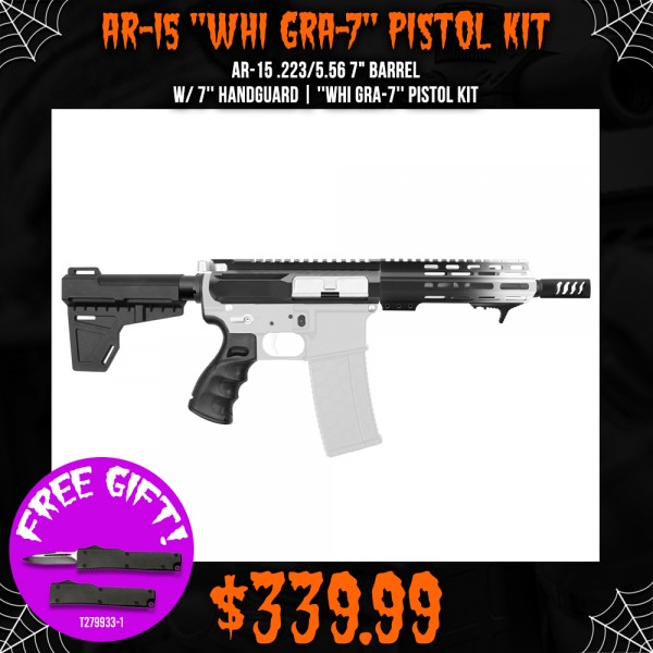 AR-15 .223/5.56 7" BARREL W/ 7'' HANDGUARD | ''WHI GRA-7'' PISTOL KIT AR-15 .223/5.56 7" BARREL W/ 7'' HANDGUARD | ''WHI GRA-7'' PISTOL KIT