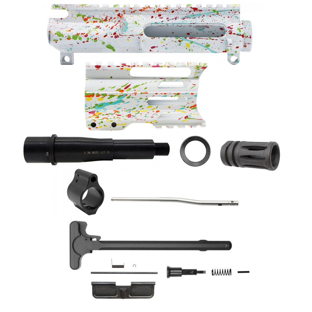 AR-15 .223/5.56 5" Barrel W/ 4'' Handguard | ''WHI SPLATTER -4 MARK II'' Pistol Kit AR-15 .223/5.56 5" Barrel W/ 4'' Handguard | ''WHI SPLATTER -4 MARK II'' Pistol Kit