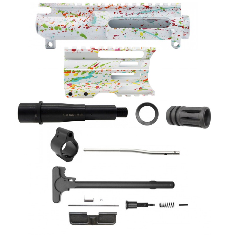 AR-15 .223/5.56 5" Barrel W/ 4'' Handguard | ''WHI SPLATTER -4 MARK II'' Pistol Kit AR-15 .223/5.56 5" Barrel W/ 4'' Handguard | ''WHI SPLATTER -4 MARK II'' Pistol Kit