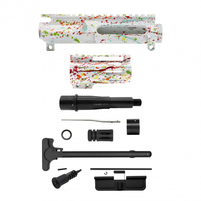 AR-15 .223/5.56 5" Barrel  W/ 4'' Handguard | ''WHI SPLATTER -4 MARK II'' Pistol Kit