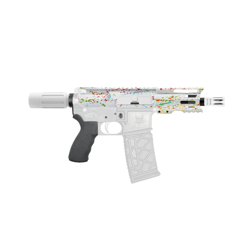 AR-15 .223/5.56 5" Barrel W/ 4'' Handguard | ''WHI SPLATTER -4'' Pistol Kit AR-15 .223/5.56 5" Barrel W/ 4'' Handguard | ''WHI SPLATTER -4'' Pistol Kit