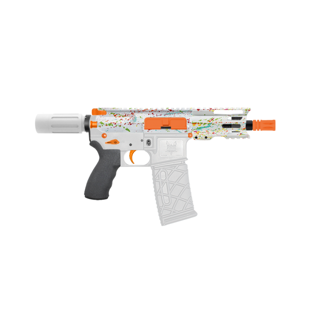 AR-15 .223/5.56 5" Barrel W/ 4'' Handguard | ''WHI SPLATTER -4'' Pistol Kit AR-15 .223/5.56 5" Barrel W/ 4'' Handguard | ''WHI SPLATTER -4'' Pistol Kit