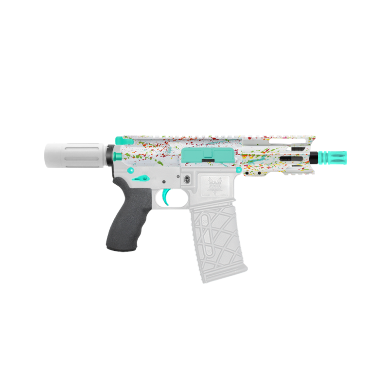 AR-15 .223/5.56 5" Barrel W/ 4'' Handguard | ''WHI SPLATTER -4'' Pistol Kit AR-15 .223/5.56 5" Barrel W/ 4'' Handguard | ''WHI SPLATTER -4'' Pistol Kit
