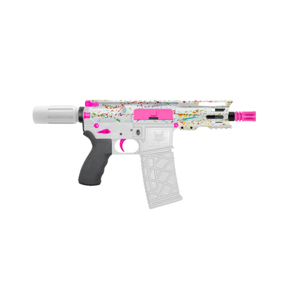 AR-15 .223/5.56 5" Barrel W/ 4'' Handguard | ''WHI SPLATTER -4'' Pistol Kit AR-15 .223/5.56 5" Barrel W/ 4'' Handguard | ''WHI SPLATTER -4'' Pistol Kit