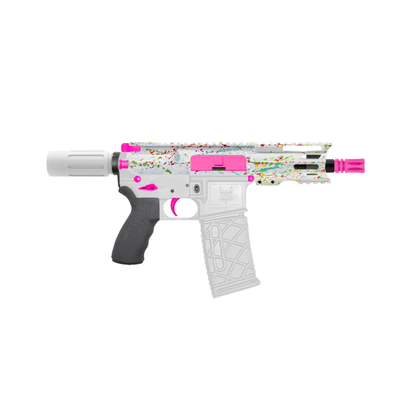 AR-15 .223/5.56 5" Barrel W/ 4'' Handguard | ''WHI SPLATTER -4'' Pistol Kit AR-15 .223/5.56 5" Barrel W/ 4'' Handguard | ''WHI SPLATTER -4'' Pistol Kit