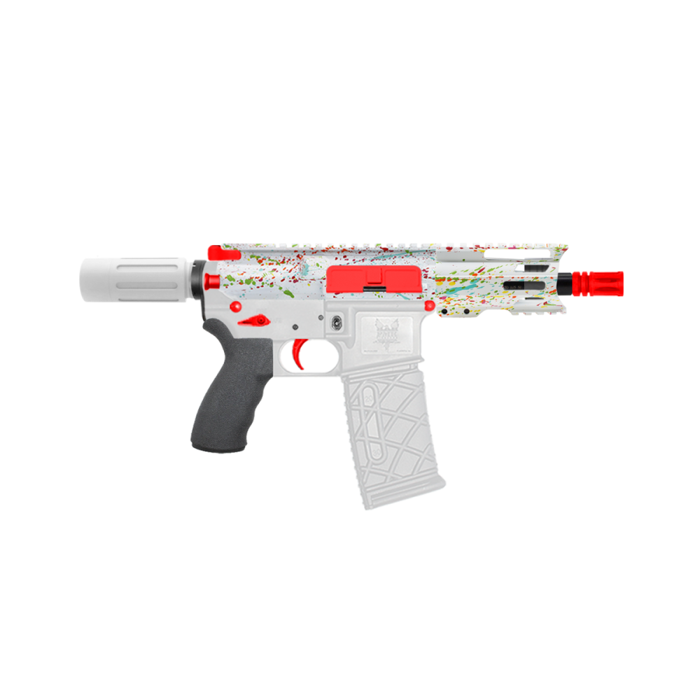 AR-15 .223/5.56 5" Barrel W/ 4'' Handguard | ''WHI SPLATTER -4'' Pistol Kit AR-15 .223/5.56 5" Barrel W/ 4'' Handguard | ''WHI SPLATTER -4'' Pistol Kit
