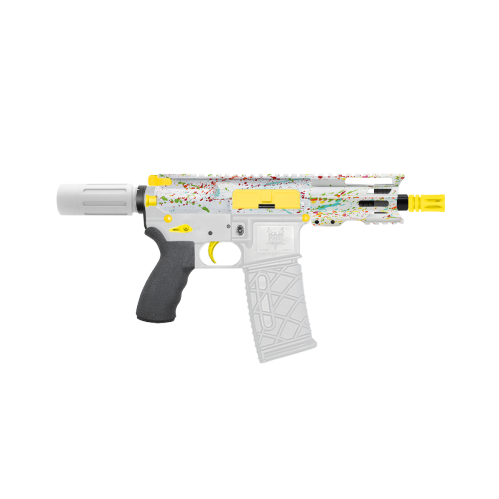 AR-15 .223/5.56 5" Barrel W/ 4'' Handguard | ''WHI SPLATTER -4'' Pistol Kit AR-15 .223/5.56 5" Barrel W/ 4'' Handguard | ''WHI SPLATTER -4'' Pistol Kit