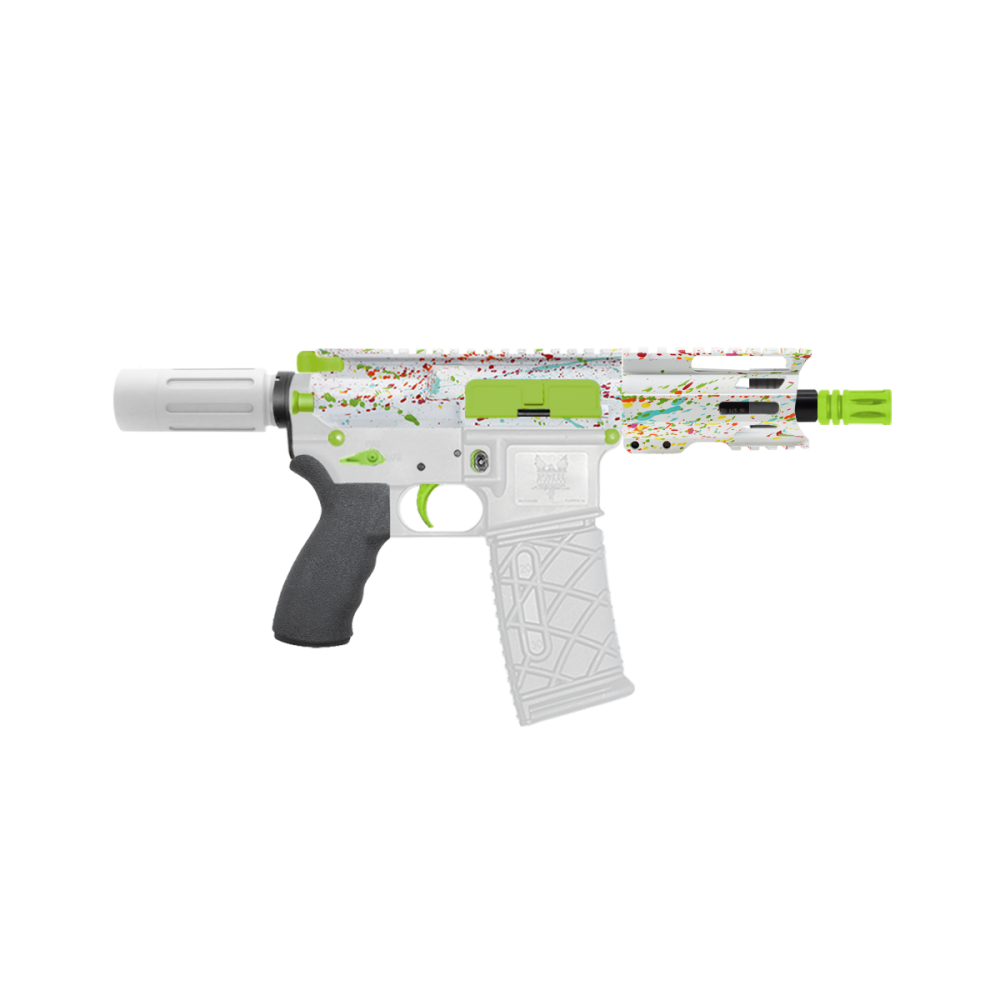 AR-15 .223/5.56 5" Barrel W/ 4'' Handguard | ''WHI SPLATTER -4'' Pistol Kit AR-15 .223/5.56 5" Barrel W/ 4'' Handguard | ''WHI SPLATTER -4'' Pistol Kit