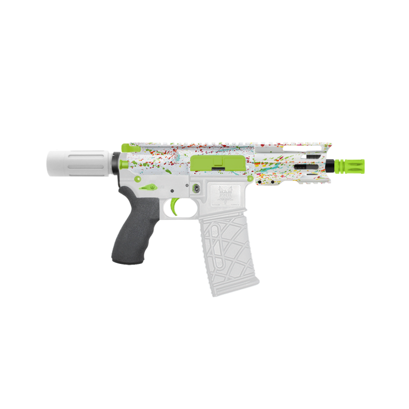 AR-15 .223/5.56 5" Barrel W/ 4'' Handguard | ''WHI SPLATTER -4'' Pistol Kit AR-15 .223/5.56 5" Barrel W/ 4'' Handguard | ''WHI SPLATTER -4'' Pistol Kit