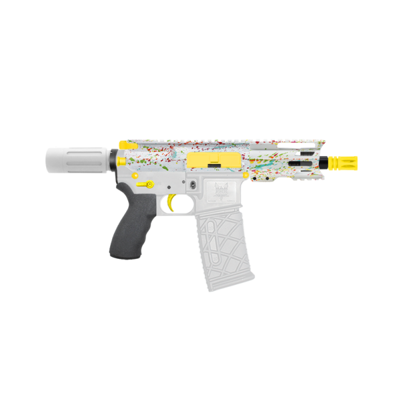 AR-15 .223/5.56 5" Barrel  W/ 4'' Handguard | ''WHI SPLATTER -4'' Pistol Kit
