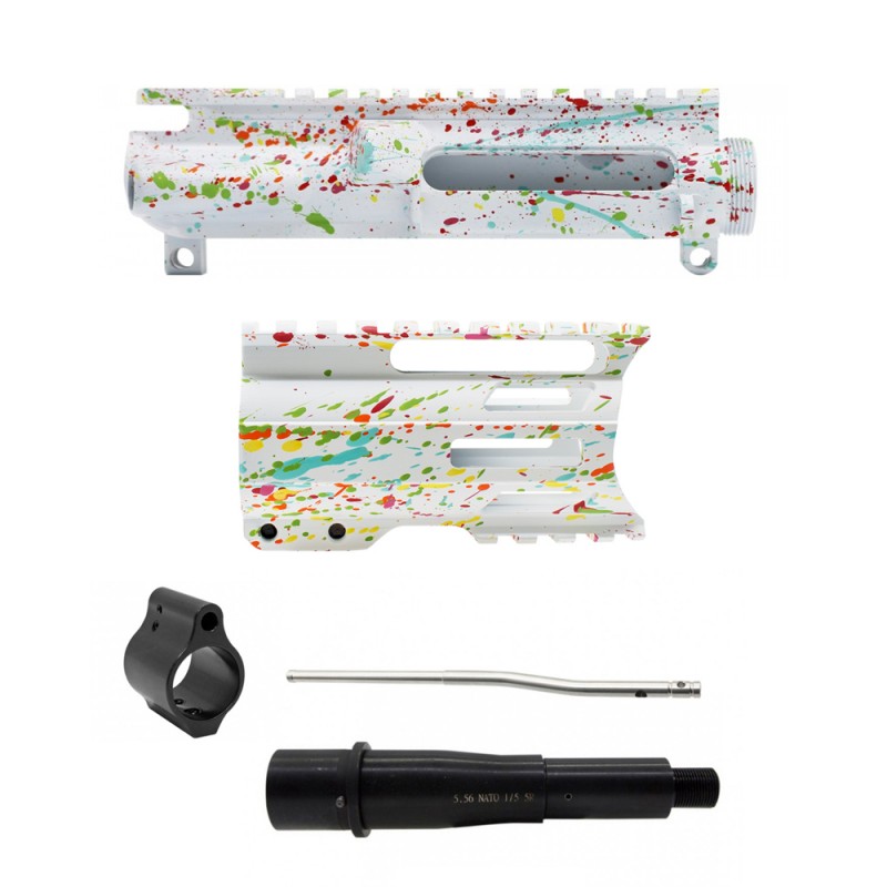 AR-15 .223/5.56 5" Barrel W/ 4'' Handguard | ''WHI SPLATTER -4'' Pistol Kit AR-15 .223/5.56 5" Barrel W/ 4'' Handguard | ''WHI SPLATTER -4'' Pistol Kit