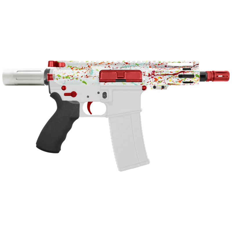 AR-15 .223/5.56 5" Barrel  W/ 4'' Handguard | ''WHI SPLATTER -4'' Pistol Kit