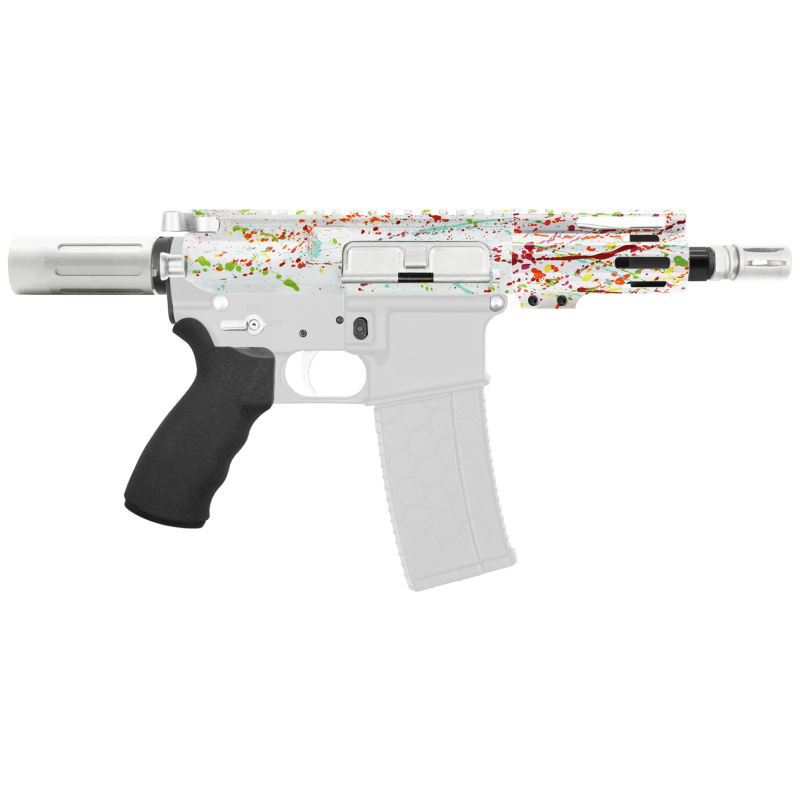 AR-15 .223/5.56 5" Barrel  W/ 4'' Handguard | ''WHI SPLATTER -4'' Pistol Kit