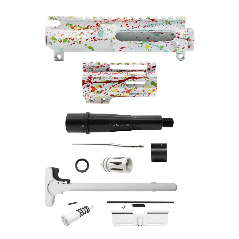 AR-15 .223/5.56 5" Barrel W/ 4'' Handguard | ''WHI SPLATTER -4'' Pistol Kit AR-15 .223/5.56 5" Barrel W/ 4'' Handguard | ''WHI SPLATTER -4'' Pistol Kit