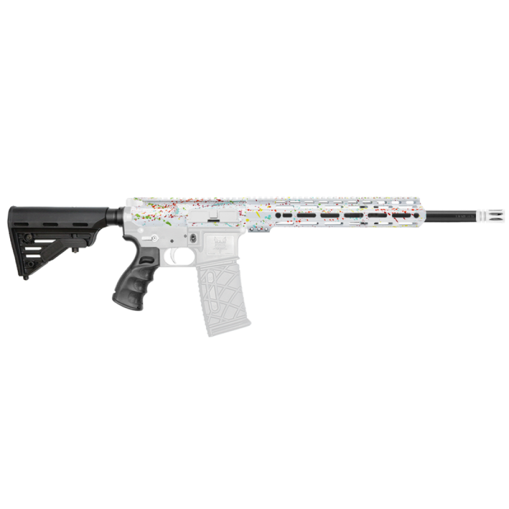 AR-15 .223/5.56 16" Barrel W/ 12'' Handguard | ''WHI SPLATTER MARK II'' Carbine Kit