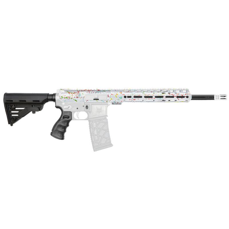AR-15 .223/5.56 16" Barrel W/ 12'' Handguard | ''WHI SPLATTER MARK II'' Carbine Kit
