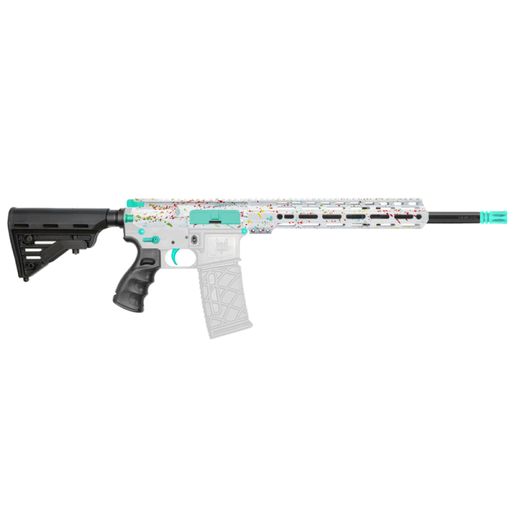 AR-15 .223/5.56 16" Barrel W/ 12'' Handguard | ''WHI SPLATTER MARK II'' Carbine Kit