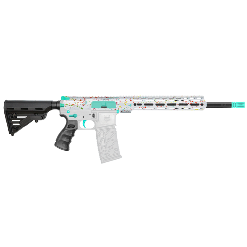 AR-15 .223/5.56 16" Barrel W/ 12'' Handguard | ''WHI SPLATTER MARK II'' Carbine Kit