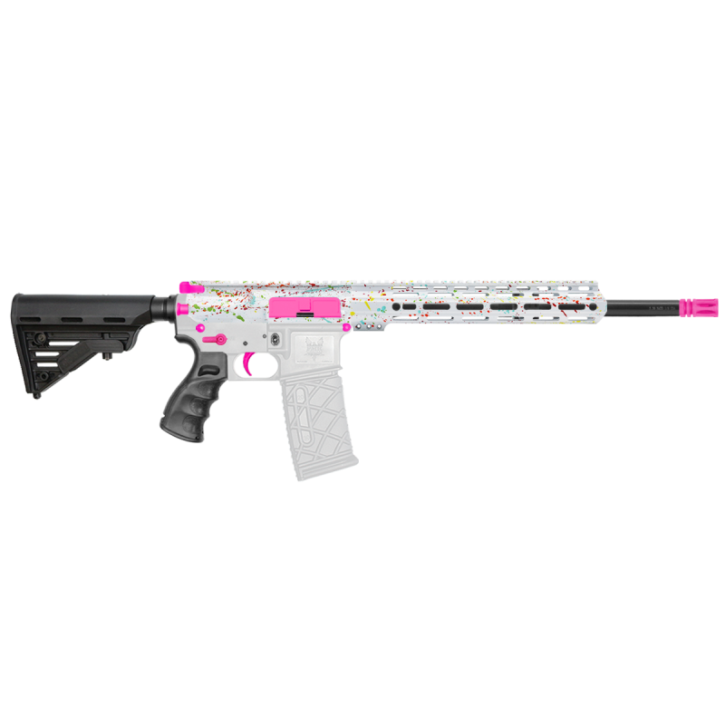 AR-15 .223/5.56 16" Barrel W/ 12'' Handguard | ''WHI SPLATTER MARK II'' Carbine Kit