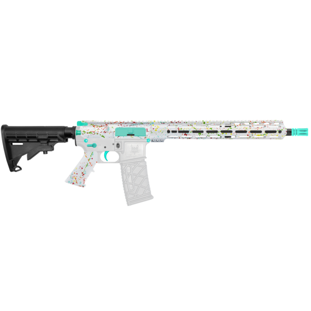 AR-15 .223/5.56 16" Barrel W/ 15'' Handguard|''WHI SPLATTER'' Carbine Kit
