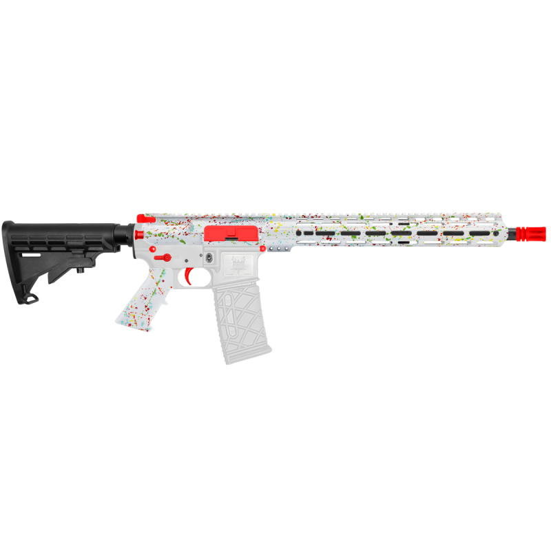 AR-15 .223/5.56 16" Barrel W/ 15'' Handguard|''WHI SPLATTER'' Carbine Kit